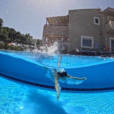 Four Seasons Private Villa - Seaview - Big Heated Pool - Gym - Sport Activities Gouves Exteriér fotografie