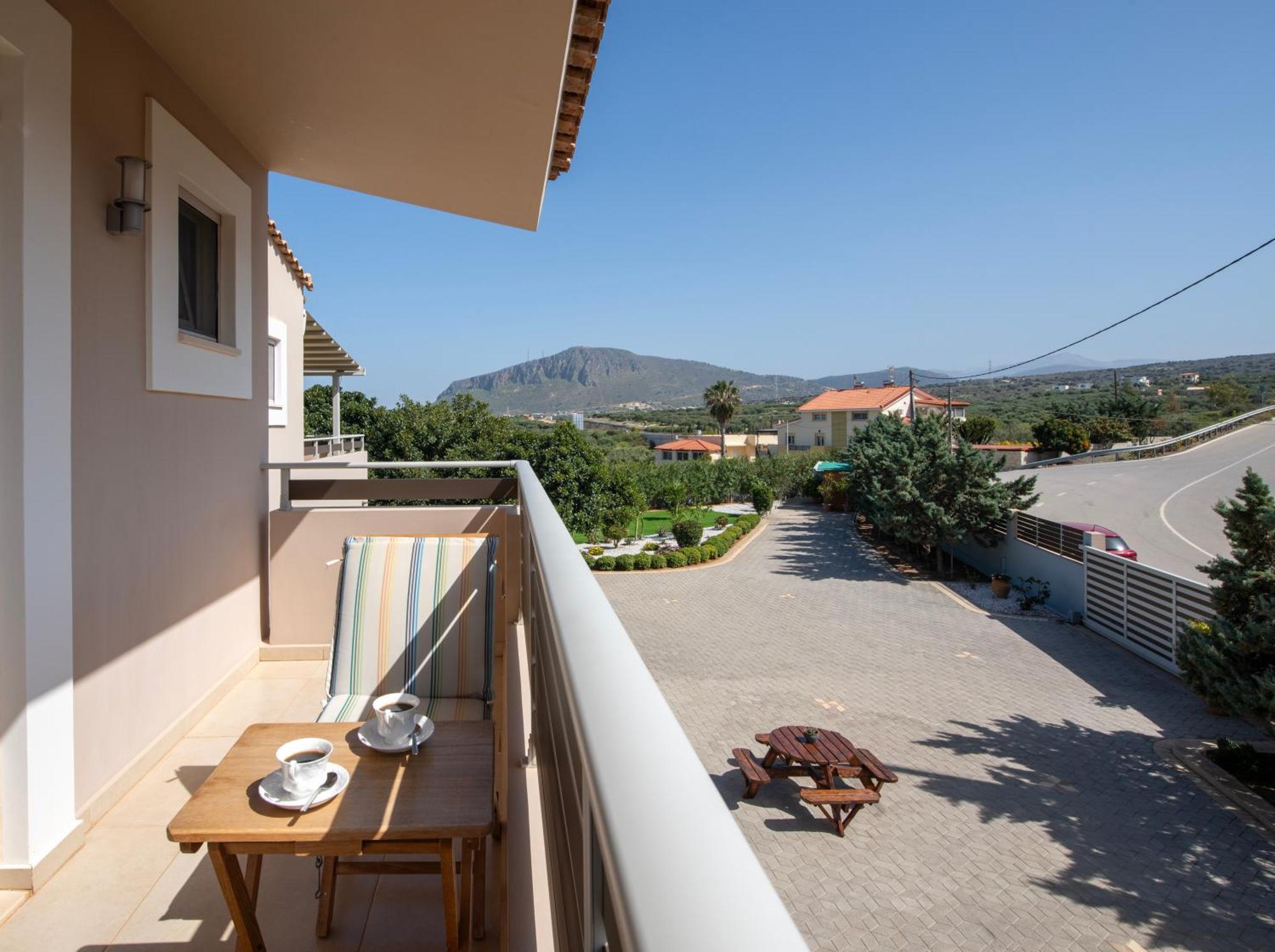 Four Seasons Private Villa - Seaview - Big Heated Pool - Gym - Sport Activities Gouves Exteriér fotografie